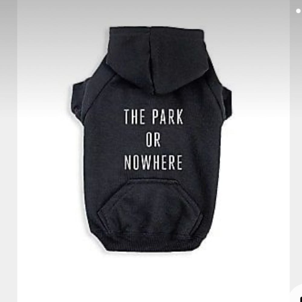 KNOWLITA Park or Nowhere Dog Hoodie NWT